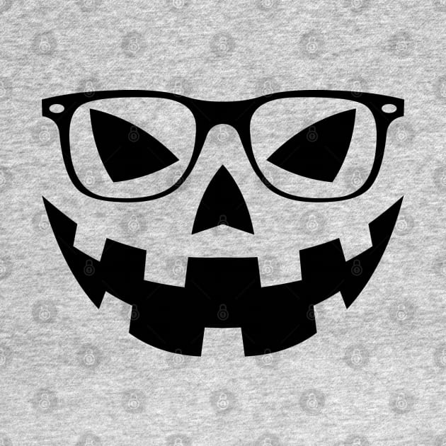 Halloween - Pumpkin Face With Glasses - Funny Gift For Men, Women & Kids by Art Like Wow Designs